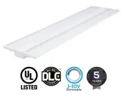 165W LED Linear High Bay Warehouse Light White Fixture Factory 21,600 Lumens UL