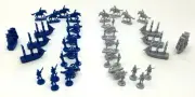 Civil War Toy Soldiers: Set of 48 Union Blue and Confederate Grey Army Men
