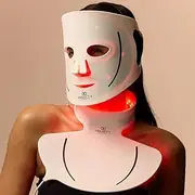Lumalux Face+ | Pro LED Light Therapy Face & Neck Mask by Project E Beauty | 1600 LEDs | 7+2 Colors 460~1072nm | Red Light + Infrared + Deep Infrared Mask | Reduces Fine Lines| Skin Care At Home