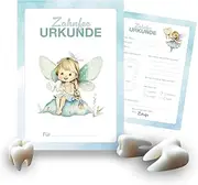 Tooth Fairy Certificate (Pack of 20) - Girls and Boys - Tooth Certificates for Milk Teeth and Reminder of First Tooth Gaps