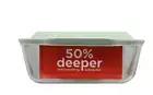 NEW! Pyrex Deep 3 Glass Baking Dishes with 3 Lids | Up to 50% Deeper than Pyrex