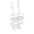 Urban Lines 27x54cm Over Door Metal Shower Caddy Hanging Storage Rack White