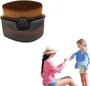 Kids Sunscreen Applicator - Suntan Lotion Applicator With Soft Bristles, Portable Foundation Makeup Brushes for Liquid Foundation Powder Cream,Portable Foundation Makeup Brushes (Black)