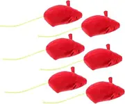 ROMISBABA 6 Pack Plush Cat Toys Kitten Enrichment Mice Interactive Pulling Toys Soft Durable