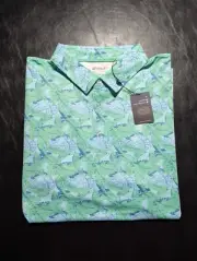 NWT MEN'S AHEAD PERFORMANCE MD05 POLO, SIZE: L, COLOR: SPRIG (M17)