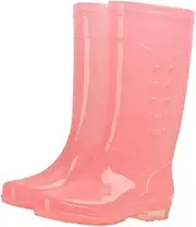 BCOATH 1pair Transparent Rain Boots for Women Non- High-top Shoes for Outdoor Use Material Comfortable Fit Easy to Wear Candy
