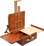MEEDEN Ultimate Pochade Box -Tabletop Easel for Plein Air Painting - Portable Ea