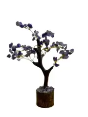 Amethyst 100 Bead Tree on Wooden Base