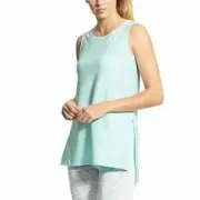 ATHLETA Side Split Tank Top Workout CYA Blue Tint SMALL NEW