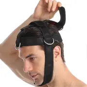 Fitness Neck Head Harness Neck Training Weight Lifting Strength Trainer Neck Trainer Improve Muscle Strength Neck Exerciser Black