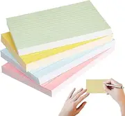 Note Cards,4X Paper Pads | Lined Cardstock Paper Pad for Teaching Exam Preparation Classroom Journaling Planning Brainstorming