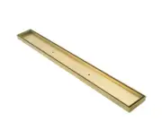 Brushed Gold 600-3000mmL*1000mmW Diy Tile Insert Drain Floor Waste, a 80mmoutlet