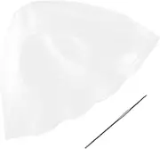 WOFASHPURET Professional Home Hair Coloring Highlighting Cap Reusable Silicone Dyeing Tool with Metal Hook White