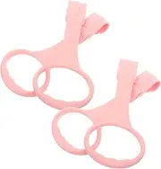 Toddmomy 4pcs Baby Pull up Rings for Crib Pink Baby Toys Learning Standing Rings Safety for Boys and Girls Walking