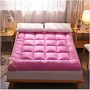 mattress Padded Floor Mattress Futon Mattress Thick Roll Up Mattress Cover Tatami Camping Mat for Guest Room Cot (Color : A Size : 180x200 Cm