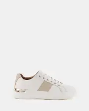Miss Sofie Logan/White/Beige Womens Sneakers 05