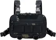 [Generic] Chest Bag for Men | Large Capacity Rainproof Fishing Bags for Men | Lightweight Portable Pouch for Tools Gadgets Tissues Sunglasses Keys Cards