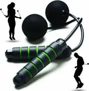Weighted Cordless Jump Rope - Adjustable Length Ropes Ropeless Jump Rope