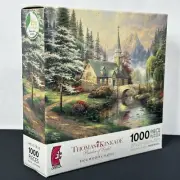 New In Box Thomas Kinkade Dogwood Chapel Puzzle 1000-Piece 27"x20"
