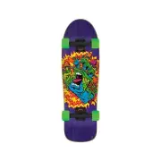 Santa Cruz Skateboard Complete Toxic Hand 80's Old School Shape 9.7" x 31.7"