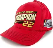 Checkered Flag Sports Joey Logano 2024 NASCAR Cup Series Champ #22 Number NASCAR Hat Red, Red, One Size