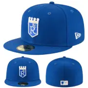 New Era Kansas City Royals Cooperstown Collection Logo 59FIFTY Fitted Hat 7 3/4