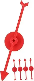 TOYANDONA 5pcs Rotating Plastic Pointer Game Pointer Blank Game Spinners Whiteboard Spinners Math Game Spinners Arrow Game Turntable Accessories Spinning Toys Arrow Spinners Red Abs