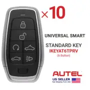 10X Autel iKey Universal Smart Key Standard 6 Button IKEYAT6TPRV