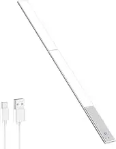 DOMILE Under Cabinet Lighting, 180 LED Sensor Light Indoor, USB Rechargeable Magnetic Closet Light, 3 Color Temperature Brightness Adjustable Wireless Kitchen Lights, Stairs