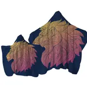 Native Elements Yellow to Red Lion Head Towel with Hood