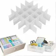 24X Adjustable Clapboard Drawer Cabinet Divider Partition DIY Storage Organiser