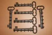 Skeleton Key Design Key Racks, 7 5/8 inch, Old Fashion Cast Iron, 6 of H-121