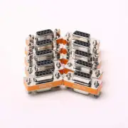 DB9 Null Modem Female to Female Slimline Data Transfer Serial Port Adapter 10...