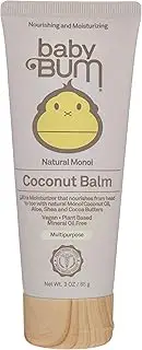 Sun Bum Baby Bum Monoi Coconut Balm | Natural Multipurpose Moisturizing Coconut Oil for Sensitive Skin with Shea and Cocoa Butter| Natural Fragrance | Gluten Free and Vegan | 3 FL OZ, 85 g (Pack of 1)