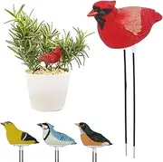 Soil Moisture Meter, 2025New Watering Alarm Chirping Bird Plant Water Tester, Portable Plant Water Tester Gardening Tool for Indoor Outdoor Plants Garden Decor (red 1pcs)