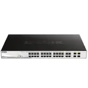 D-Link 28-Port Gigabit Smart Managed 370W PoE Switch with 28 RJ45