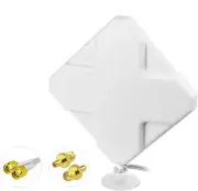 Bingfu High Gain 4G LTE Antenna 35dBi Panel MIMO SMA Male TS9 Antenna Compatible