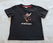 Essendon Bombers AFL Boys Mascot Black Printed Short Sleeve T Shirt Size 2 New