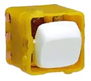 HPM INTERMADIATE SWITCH MECHANISM 10A 240V 4-Terminals, Flush Mount, White
