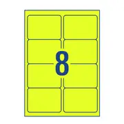 Avery High Visibility Fluoro Address and Shipping Label