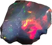 [Qualitygems] Opal lot Black Opal Natural Ethiopian raw Opal Rough Rough Gemstone Birthstone Opal Rainbow fire Opal lot01.50Cts. Natural Multi Fire Ethiopian Opal Rough 10x11x03MM. Gemstones SM12-62