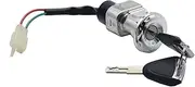 Ignition Switch Motorcycle Ignition Key Motorbike Ignition Switch Electric Bike Scooter E-bike Electric Lock with 2 Keys Motorcycle Ignition Switch Lock