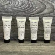 AVEDA CHERRY ALMOND SOFTENING LEAVE-IN CONDITIONER MINI SIZE .34Oz/10ml EACH X4