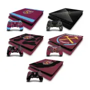 OFFICIAL WEST HAM UNITED FC ART VINYL SKIN FOR PS4 SLIM CONSOLE & CONTROLLER