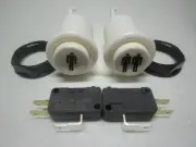 HAPP PLAYER PUSH BUTTON 1 & 2 WHITE LONG ARCADE MAME, JAMMA, MULTICADE,