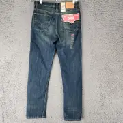 Levis Jeans Boys 16 Regular 28x28 502 Dark Wash Stretch Mid Rise Regular Taper N