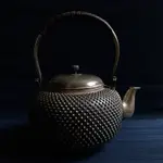 日本🇯🇵霰紋老銀壺