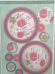 Noel / Holly Bauble + Blank Bauble A4 Printed, Paper Tole card, Hunkydory