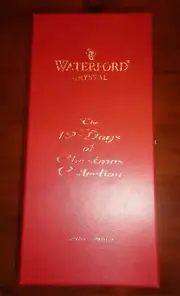 Waterford Crystal Glass The 12 Days of Christmas Collection Ltd Ed 2 Turtle Dove