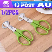 2x Stainless Steel Pigeon Quail Egg Scissor Birds Eggshell Cut Opener Creative J
